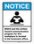 Notice: MSDS And The Written Hazard Communication Program Located In The Foreman's Office ANSI Portrait - Wall Sign
