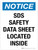 Notice: SDS Safety Data Sheet Located Inside Portrait - Wall Sign