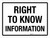 Right To Know Information Landscape - Wall Sign