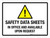 Safety Data Sheets In Office And Available Upon Request Landscape - Wall Sign