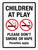 Children At Play - Please Don't Smoke Or Vape Penalties Apply Portrait - Wall Sign
