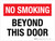 No Smoking: Beyond This Door Landscape - Wall Sign