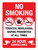 No Smoking: Tobacco Marijuana Vaping Prohibited At All times 24 Hour Surveillance Portrait - Wall Sign