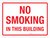No Smoking In This Building Landscape - Wall Sign
