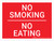 No Smoking No Eating Landscape - Wall Sign