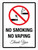 No Smoking No Vaping - Thank You Portrait - Wall Sign