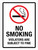 No Smoking Violators Are Subject To Fine Portrait - Wall Sign