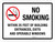 No Smoking Within 25 Feet of Building Entrances Exits And Operable Windows Landscape - Wall Sign
