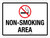 Non-Smoking Area Landscape - Wall Sign