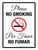 Please No Smoking Bilingual Portrait - Wall Sign