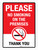Please No Smoking On The Premises Thank You Portrait - Wall Sign