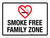 Smoke Free Family Zone Landscape - Wall Sign