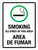 Smoking Allowed In This Area (Area De Fumar) Bilingual Portrait - Wall Sign