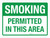 Smoking Permitted In This Area Landscape - Wall Sign