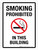 Smoking Prohibited In This Building Portrait - Wall Sign