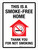 This Is A Smoke-Free Home - Thank You For Not Smoking Portrait - Wall Sign