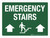 Emergency Stairs Up Arrows Up Landscape - Wall Sign