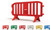 MOVIT 6.5 Foot Heavy Duty Plastic Barricades