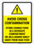 Avoid Cross Contamination with Hazard Icon Portrait - Wall Sign