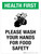 Health First: Wash Your Hands for Food Safety Portrait - Wall Sign