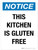 Notice: This Kitchen Is Gluten Free Portrait - Wall Sign