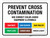 Prevent Cross Contamination - Use Correct Color-Coded Equipment & Utensils Landscape - Wall Sign
