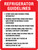 Refrigerator Guidelines Portrait - Wall Sign