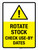Rotate Stock Check Use-By Dates Portrait - Wall Sign