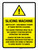 Slicing Machine - Switch Off Disconnect Power Portrait - Wall Sign