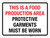 This Is A Food Production Area - Protective Garments Must Be Worn Landscape - Wall Sign