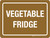 Vegetable Fridge Landscape - Wall Sign