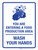 You Are Entering a Food Production Area Wash Your Hands Portrait - Wall Sign