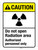 Caution: Do Not Open Radiation Area Authorized Personnel Only ANSI Portrait - Wall Sign