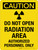 Caution: Do Not Open Radiation Area Authorized Personnel Only with Icon Portrait - Wall Sign