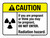 Caution: If You Are Pregnant Do Not Enter - Radiation Hazard ANSI Landscape - Wall Sign