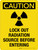Caution: Lockout Radiation Source Before Entering with Icon Portrait - Wall Sign