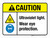 Caution: Ultraviolet Light Wear Eye Protection ANSI Landscape - Wall Sign