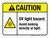 Caution: UV Light Hazard Avoid Looking Directly At Light ANSI Landscape - Wall Sign