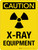 Caution: X-Ray Equipment with Icon Portrait - Wall Sign