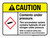 Caution: Contents Under Pressure ANSI Landscape - Wall Sign