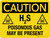 Caution: H2S Poisonous Gas May Be Present Landscape - Wall Sign