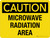 Caution: Microwave Radiation Area Landscape - Wall Sign