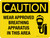 Caution: Wear Approved Breathing Apparatus In This Area Landscape - Wall Sign