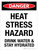Danger: Heat Stress Hazard - Drink Water & Stay Hydrated Portrait - Wall Sign