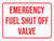 Emergency Fuel Shut Off Valve Landscape - Wall Sign