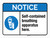 Notice: Self-Contained Breathing Apparatus Here ANSI Landscape - Wall Sign
