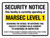Security Notice: This Facility Is Currently Operating At MARSEC Level 1 Landscape - Wall Sign