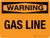 Warning: Gas Line Landscape - Wall Sign
