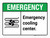 Emergency: Emergency Cooling Center ANSI Landscape - Wall Sign