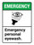 Emergency: Emergency Personal Eyewash ANSI Portrait - Wall Sign